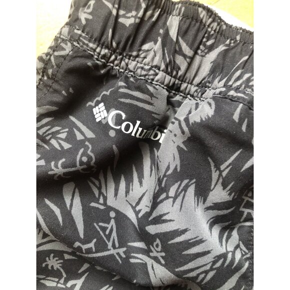 Columbia Size 4/5 Shorts Swim Trunks Black & Grey - Picture 5 of 5